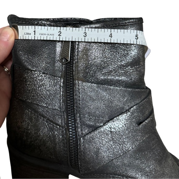 Donald J. Pliner Black Metallic Leather Booties - Picture 5 of 7